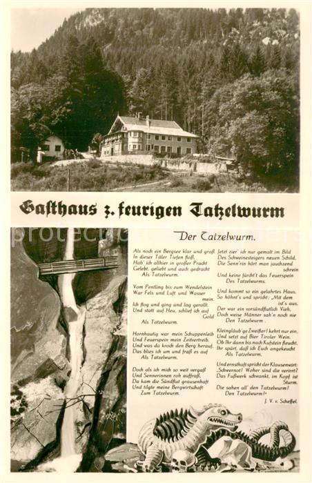 Oberaudorf Gasthaus zum Feurigen Tatzelwurm