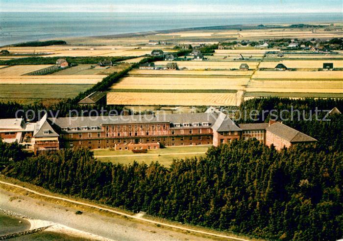 Utersum Sanatorium der BfA Fliegeraufnahme