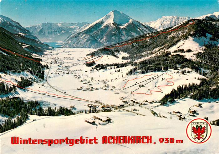 Achenkirch mit Seekarspitze und Skigebiet Christlum
