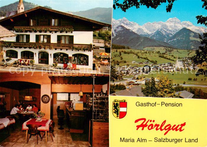 Maria Alm Steinernen Meer Gasthof Pension Hoerlgut Gaststube Panorama