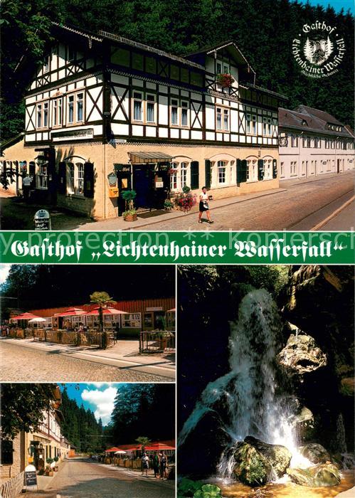 Lichtenhain Sebnitz Gasthof Lichtenhainer Wasserfall Terrasse Dorfstrasse Wasser