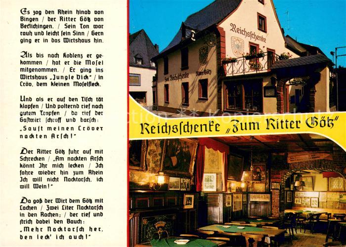 Kroev Mosel Reichsschaenke Zum Ritter Goetz Gaststube