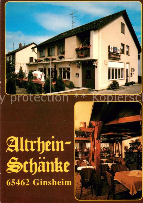 Ginsheim-Gustavsburg Altrhein Schaenke Gaststube