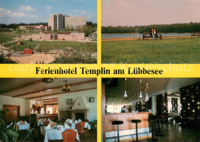 Templin Ferienhotel Templinam Luebbesee Gaststube Bar