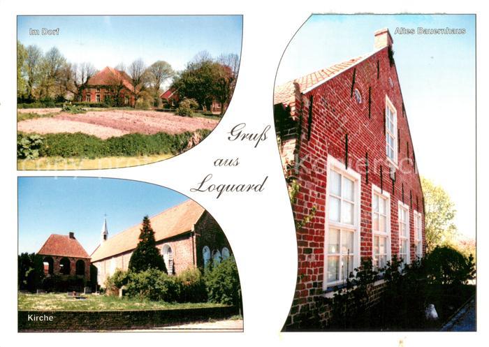 Loquard Dorfmotiv Altes Bauernhaus Kirche