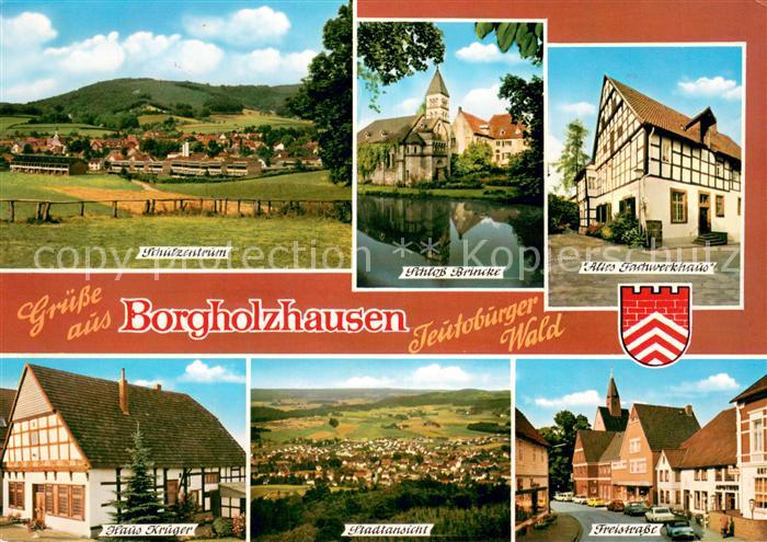 Borgholzhausen Schulzentrum Schloss Brincke Altes Fachwerkhaus Haus Krueger Stad