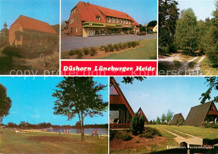 Dueshorn Lueneburger Heide Geschaeftshaus Seepartie Eitzmann Ferienhaeuser