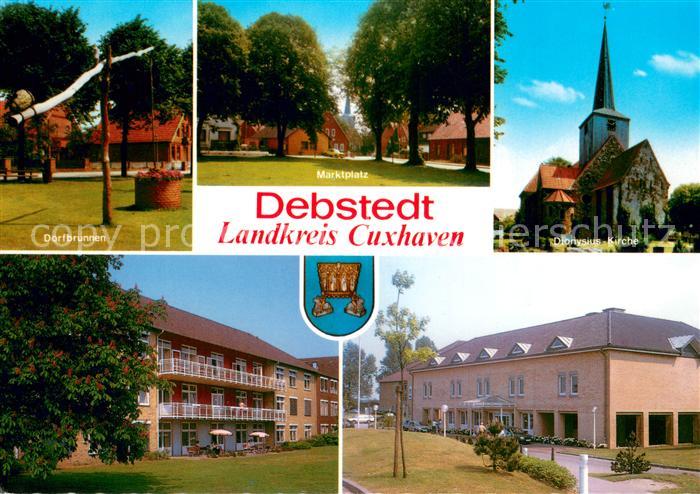 Debstedt Dorfbrunnen Marktplatz Dionysius Kirche Krankenhaus Seepark