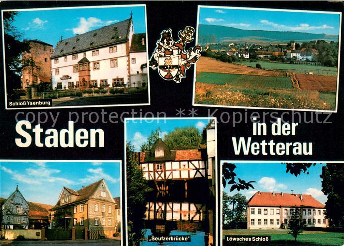 Staden Hotel Restaurant Schloss Ysenburg Panorama Seufzerbruecke Loewsches Schlo