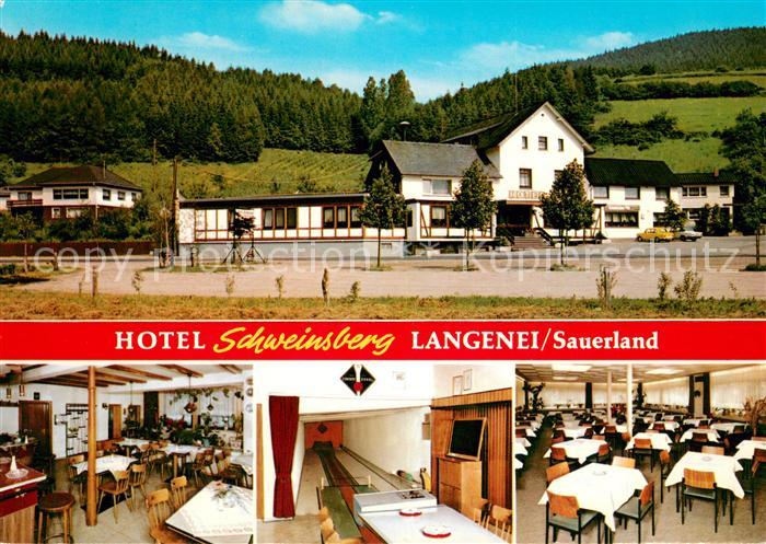 Langenei Hotel Pension Schweinsberg Gastraeume Bundeskegelbahn