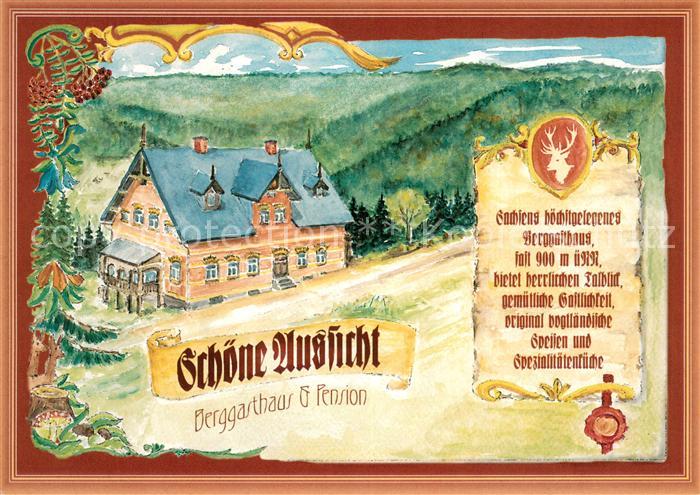 Klingenthal Vogtland Berggasthaus Pension Schoene Aussicht