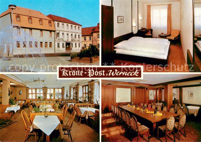 Werneck Hotel Gasthof Krone Post Gastraeume Zimmer