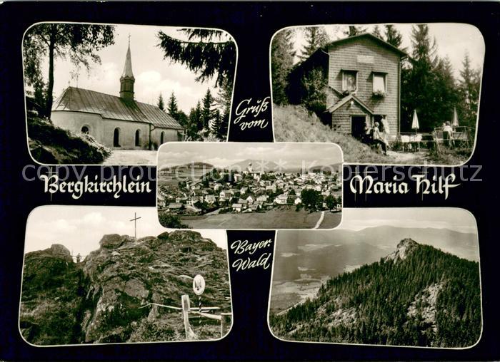 Lam Oberpfalz Bergkirchlein Maria Hilf Berggasthaus Zur Rast Gipfelkreuz