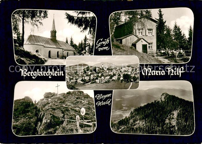 Lam Oberpfalz Bergkirchlein Maria Hilf Berggasthaus Zur Rast Gipfelkreuz