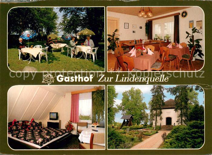 Rustow-Loitz Vorpommern Gasthof Zur Lindenquelle Gaststube Zimmer Garten