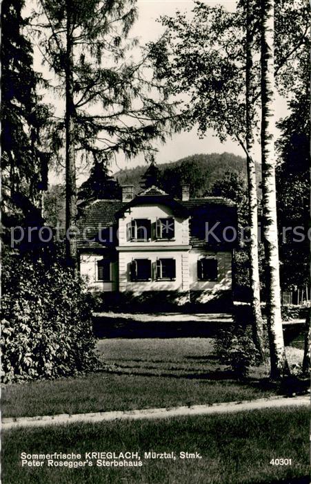 Krieglach Steiermark Peter Roseggers Sterbehaus