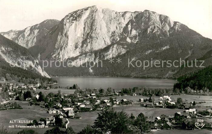 Alt Aussee Fliegeraufnahme mit Trisselwand