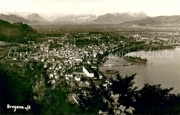 Bregenz Bodensee Fliegeraufnahme