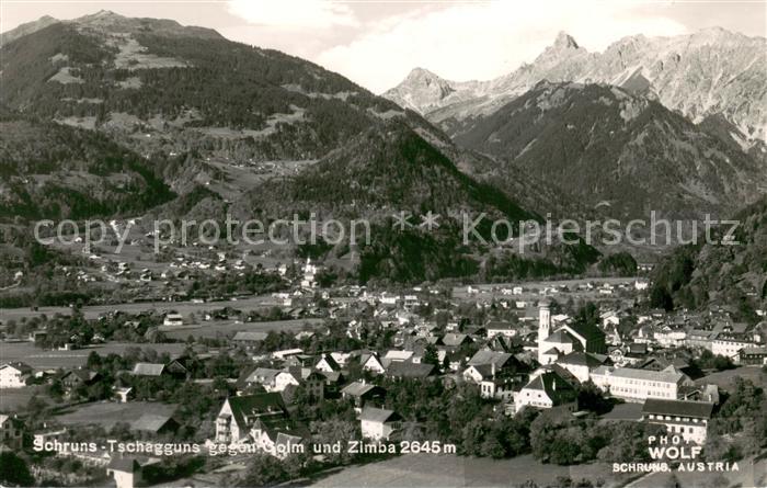 Schruns Tschagguns mit Golm und Zimba