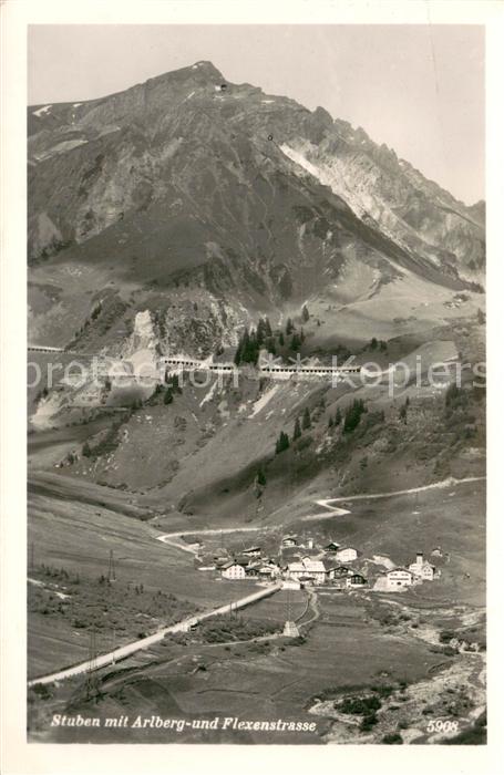Stuben Vorarlberg mit Flexenstrasse