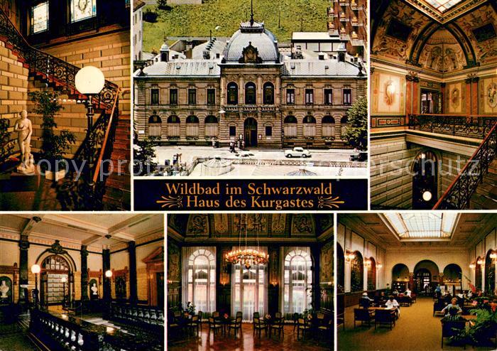 Wildbad Schwarzwald Haus des Kurgastes Treppenhaus mit Quellnymphe Eingangshalle