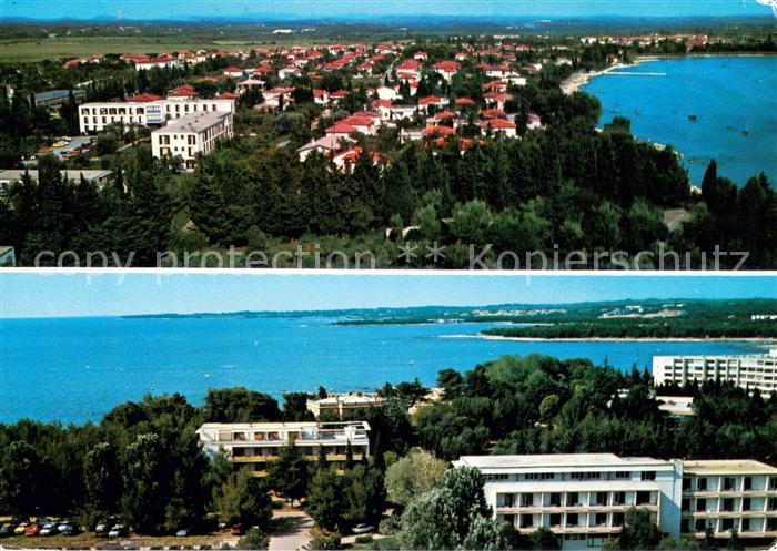 Umag Umago Istrien Punta Yugoslavia Fliegeraufnahme