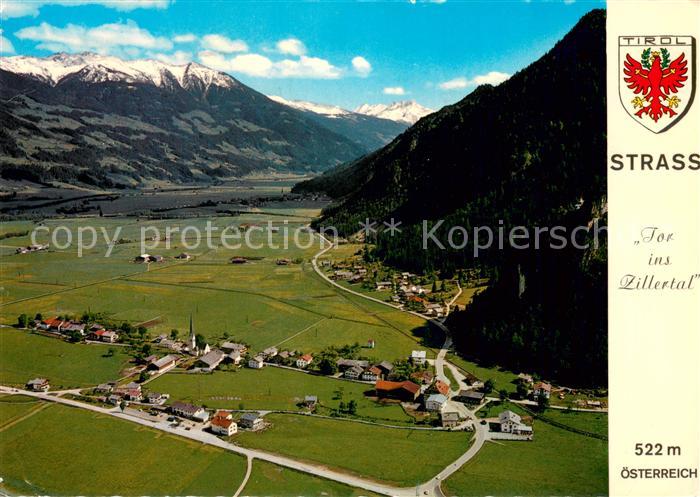 Strass Zillertal Fliegeraufnahme mit Wallfahrtskirche Maria Brettfall