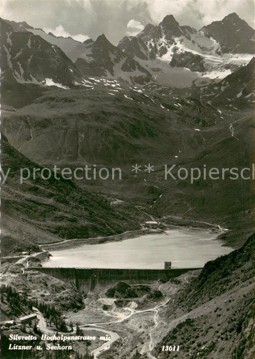 Silvretta-Hochalpenstrasse mit Litzner und Seehorn