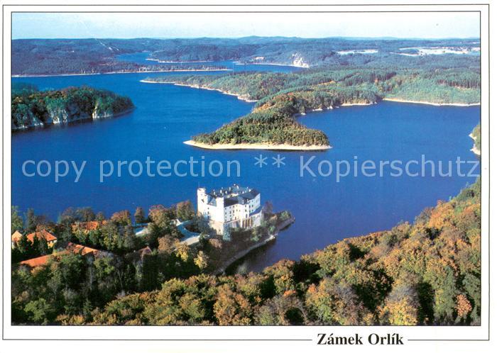 Zamek Orlik nad Vltavou Fliegeraufnahme