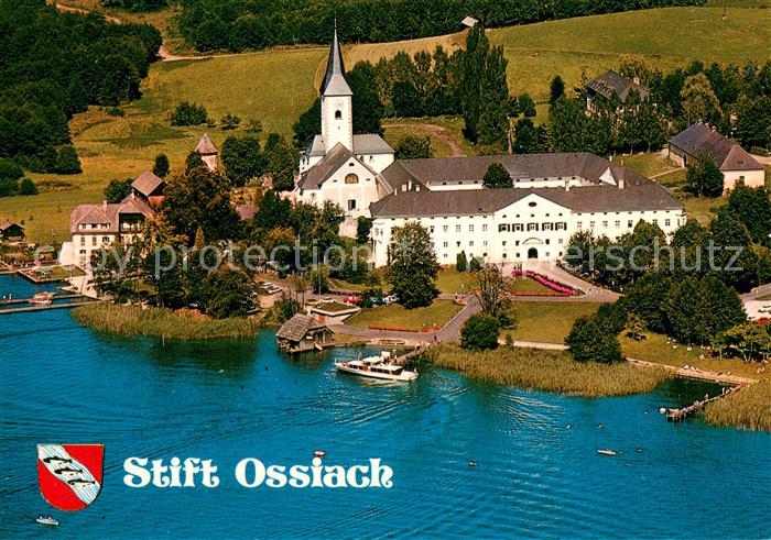 Ossiachersee Stift Ossiach ehem Benediktinerstift Fliegeraufnahme