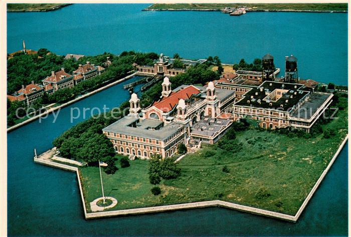 Ellis Island New York Aerial view The point of entry into the United States