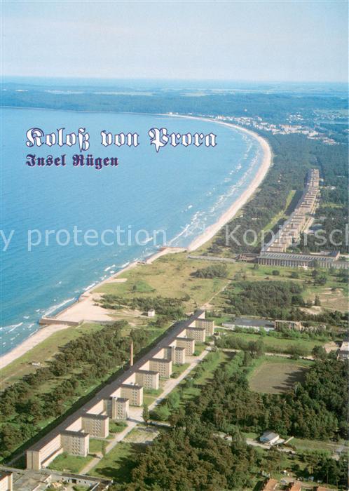 Insel Ruegen Koloss von Prora Fliegeraufnahme