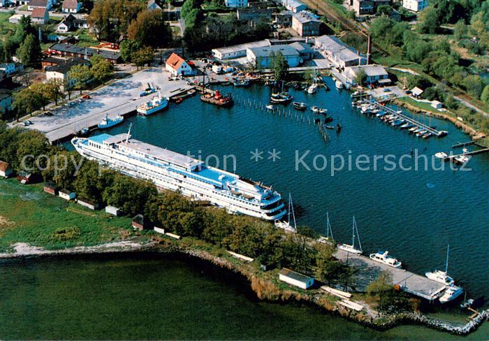 Lauterbach Putbus Hotelschiff Stiller Don Fliegeraufnahme