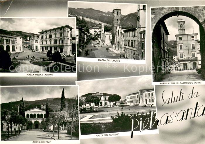 Pietrasanta Piazza della Stazione Piazza del Duomo Porta a Pisa di CastruccioChi