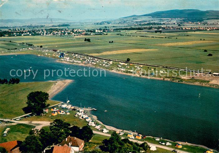 Rinteln Weser Niedersachsen Doktor See Fliegeraufnahme