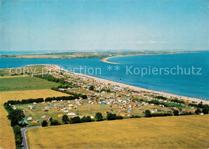 Neukirchen Oldenburg Campingplatz Suetel an der Ostsee Fliegeraufnahme