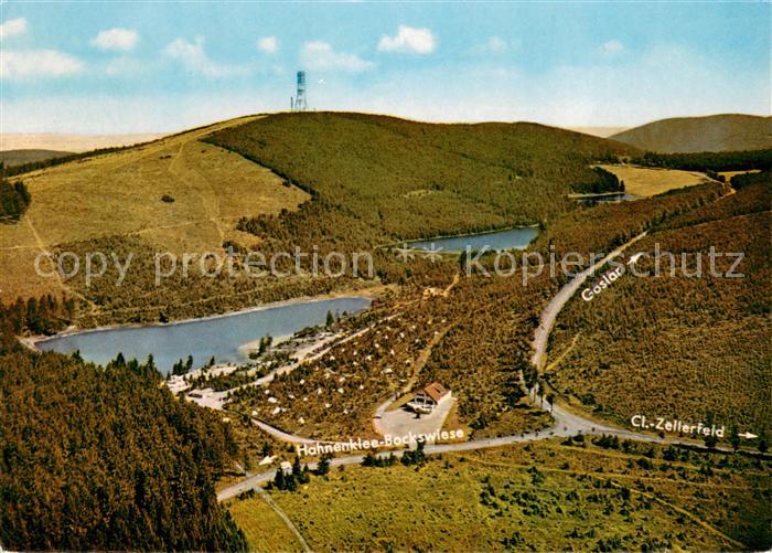 Hahnenklee-Bockswiese Harz Fliegeraufnahme mit Cafe Kreuzeck und Campingplatz