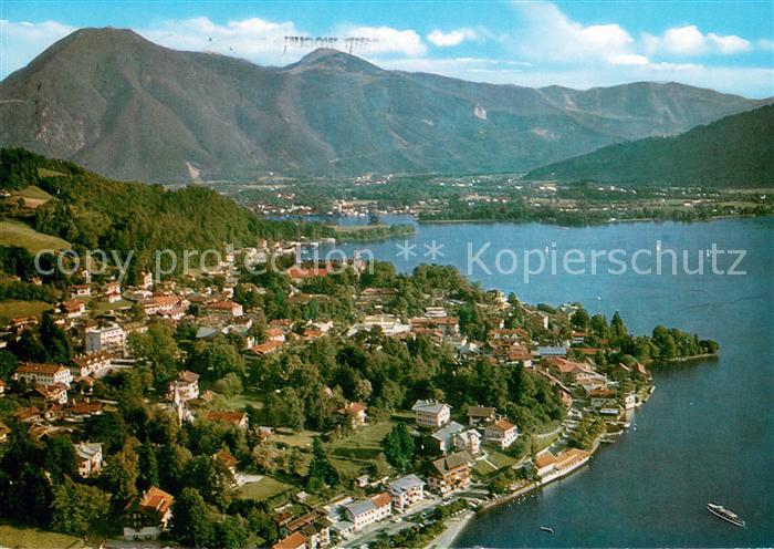 Tegernsee Bayern Fliegeraufnahme mit Wallberg und Blaubergen