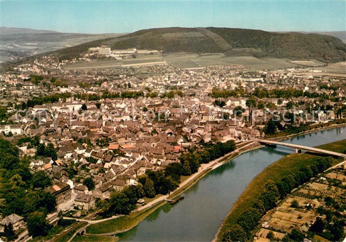 Hoexter Weser Fliegeraufnahme