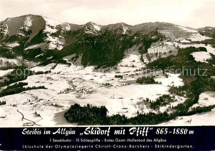 Steibis Oberstaufen Bayern Alpenhof Hochgrat Fliegeraufnahme
