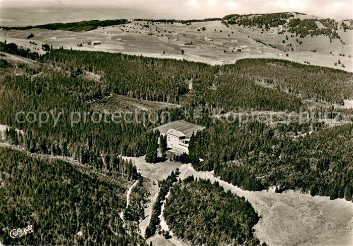 Schauinsland Waldhotel am Notschrei Fliegeraufnahme