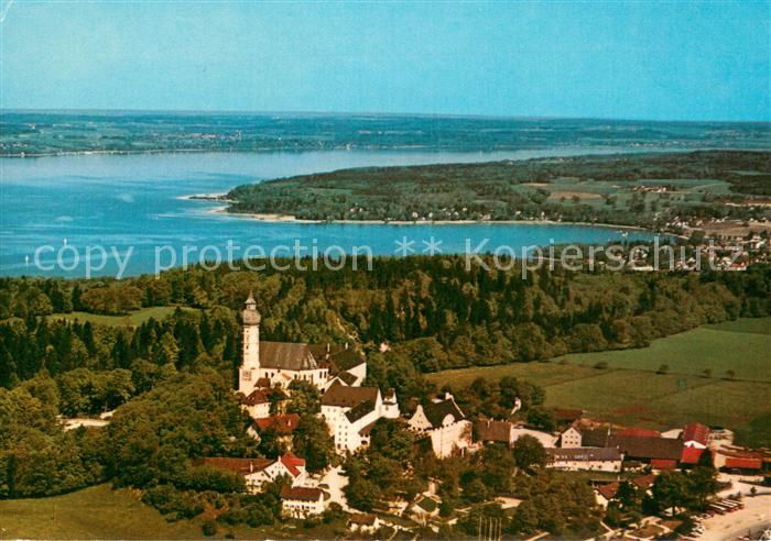 Andechs Kloster Andechs am Ammersee Fliegeraufnahme