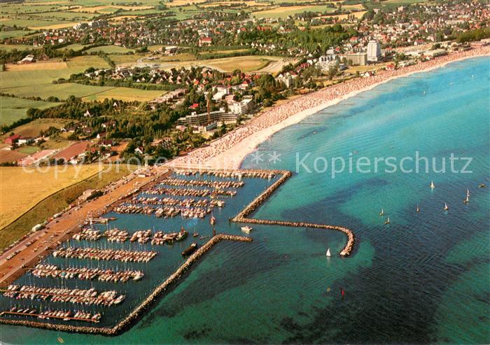 Groemitz Ostseebad Fliegeraufnahme mit Yachthafen