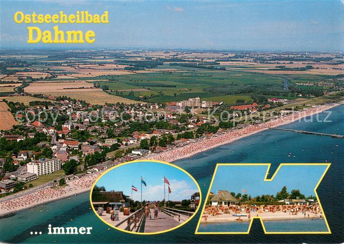 Dahme Ostseebad Holstein Fliegeraufnahme Seebruecke Strand