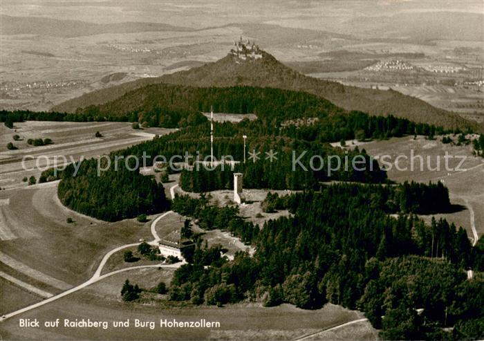 Raichberg Onstmettingen Fliegeraufnahme mit Naegelehaus und Burg Hohenzollern