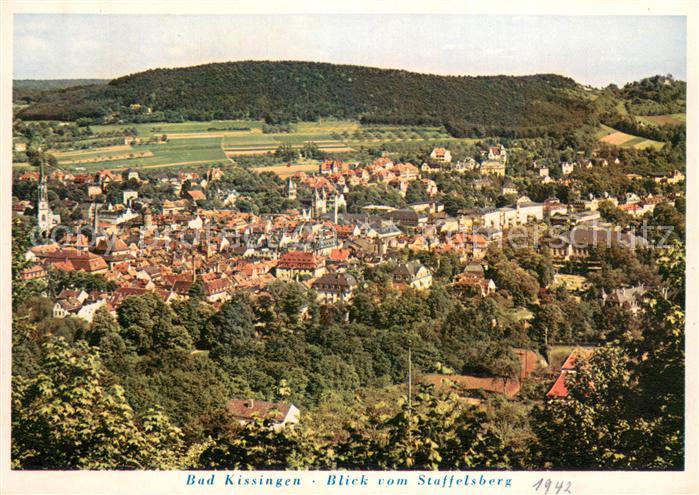 Bad Kissingen Blick vom Staffelsberg