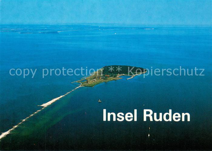 Insel Ruden Fliegeraufnahme mit Insel Ruegen