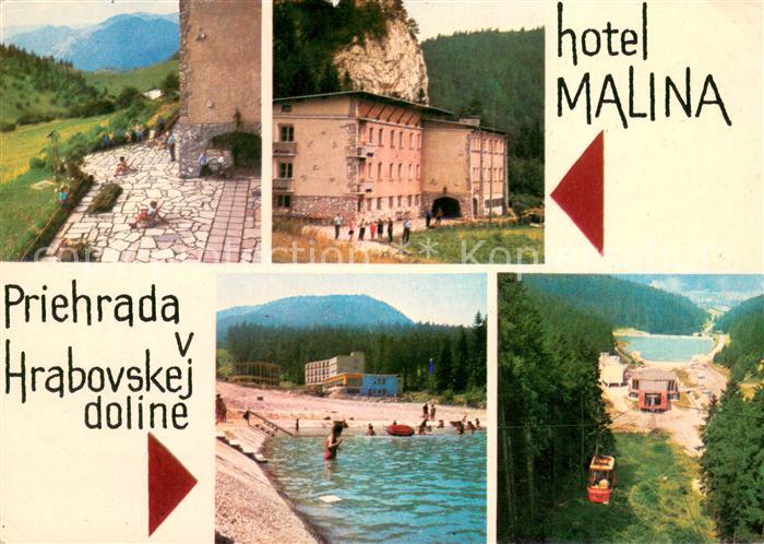 Priehrada Hrabovskej doline Hotel Malina Seilbahn