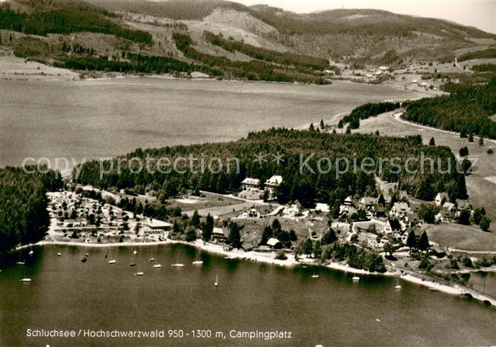 Schluchsee Fliegeraufnahme Camping