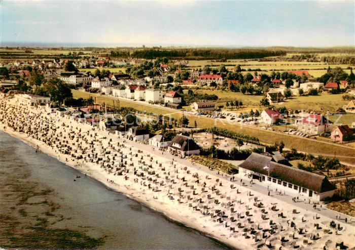 Dahme Ostseebad Holstein Fliegeraufnahme mit Strand